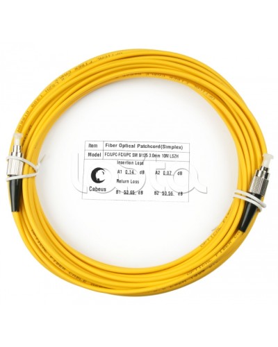 Шнур оптический simplex FC-FC 9/125 sm 10м LSZH Cabeus FOP(s)-9-FC-FC-10m в Нефтеюганске Патч-корды оптические Pintop.ru