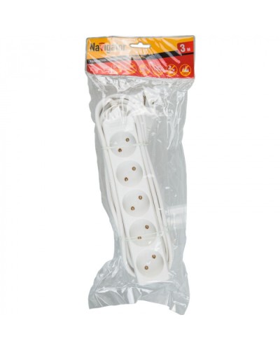 Удлинитель Navigator 71 554 NPE-S-05-500-X-2x0.75б/з 5 гн. 5м в Нефтеюганске Блоки розеток Pintop.ru