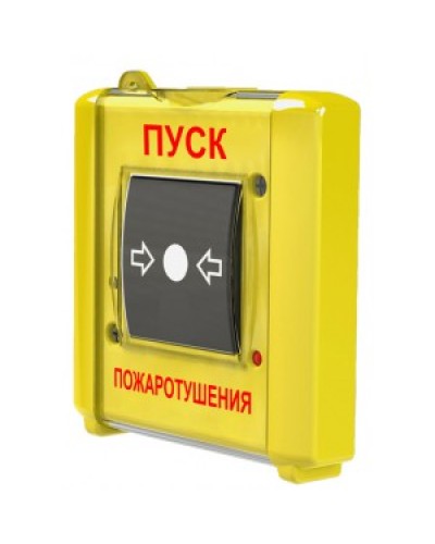 Устройство дистанционного пуска Юнитест УДП-И исп.2 (УДП 513-15 исп.2) надпись (Пуск пожаротушения) в Нефтеюганске Пожарные извещатели Pintop.ru