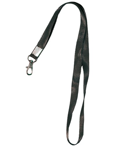 Лента шёлковая с металлическим карабином-защёлкой Tantos TS-STR (black) в Нефтеюганске Дополнительное оборудование для СКУД Pintop.ru