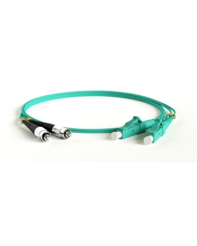 Патч-корд волоконно-оптический Hyperline FC-D2-503-SC/PR-ST/PR-H-1M-LSZH-AQ в Нефтеюганске Патч-корды оптические Pintop.ru