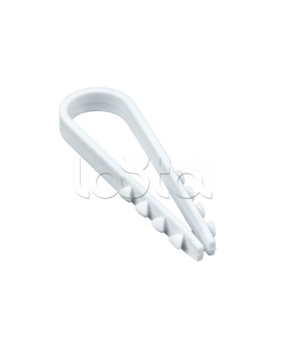 Дюбель-хомут для круглого кабеля (11-18мм) белый (50шт.) EKF PROxima (plc-ncs50-11x18w) в Нефтеюганске Стяжки-хомуты Pintop.ru