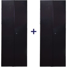 Комплект дверей 47U, 800 мм, черный, передняя - распашная металл, задняя - распашная металл TWT TWT-CBB-DR47-8x-S-M1