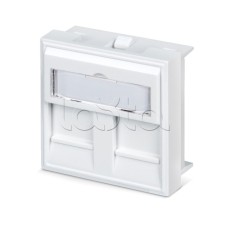 Вставка 45x45 (аналог Mosaic) для 2 модулей формата Keystone Jack Cabeus FP-45-2M