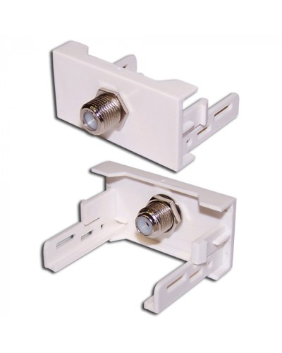 Вставка Mosaic 22.5x45 с RF-адаптером F-81, белая LANMASTER (LAN-WA-LP-RF-WH) в Нефтеюганске Коннекторы и разъемы Pintop.ru