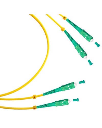 Шнур оптический duplex SC/APC-SC/APC 9/125 sm 2м LSZH Cabeus FOP(d)-9-SC/APC-SC/APC-2m в Нефтеюганске Патч-корды оптические Pintop.ru