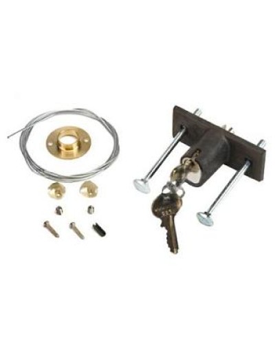 Замок дистанционной разблокировки потолочного привода с ключом №1 Faac 424591001 в Нефтеюганске Запчасти для шлагбаумов и автоматики Pintop.ru