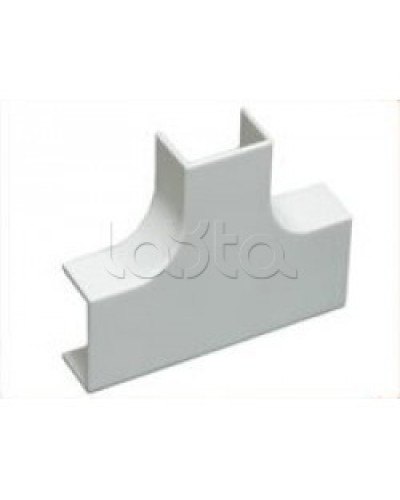 Угол Т-образный плавный стандарт TIA 40x25 мм Экопласт 72408R в Нефтеюганске Аксессуары для кабель-канала Pintop.ru