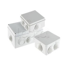 Экопласт JBS070 Коробка распред. о/п, 70х70х40мм 6 вых., IP44 белый