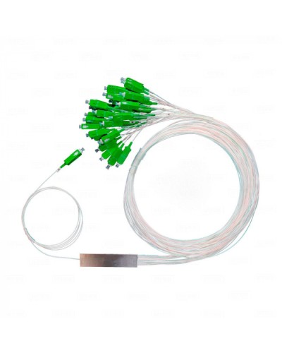 Разветвитель план 1х32 окон SC/APC 9/125 вывод 1,5м буфер 0.9мм 1260/1650 Cabeus (FCT-PLC-1/32-9-SC/A-1.5-0.9) в Нефтеюганске Оптические разветвители (сплиттеры) Pintop.ru