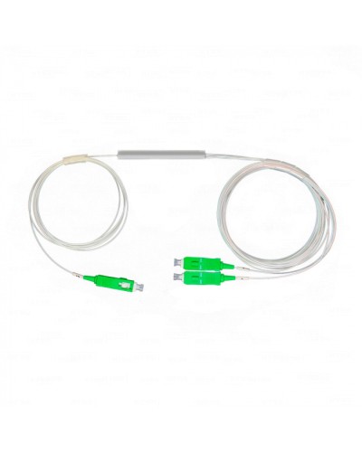 Разветвитель план 1х2 окон SC/APC 9/125 вывод 1,5м буфер 0.9мм 1260/1650 Cabeus (FCT-PLC-1/2-9-SC/A-1.5-0.9) в Нефтеюганске Оптические разветвители (сплиттеры) Pintop.ru