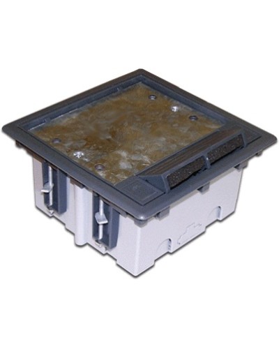 Коробка монтажная для лючка в пол на 6 модулей LANMASTER LAN-WA-FLBP-MB/6 в Нефтеюганске Распределительные коробки Pintop.ru