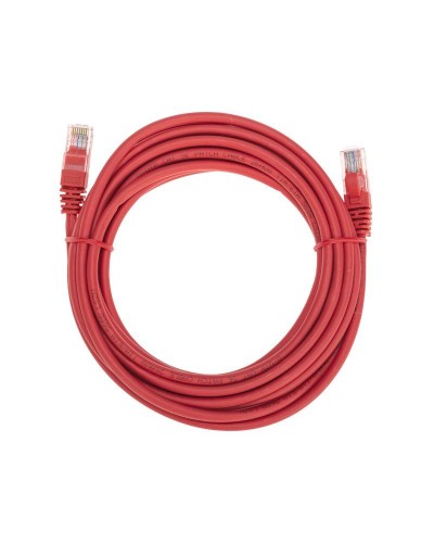 Патч-корд U/UTP, CAT 5e, RJ45-RJ45, 26AWG, LSZH, красный, 5м REXANT 02-0103-5 в Нефтеюганске Патчкорды (медные) Pintop.ru