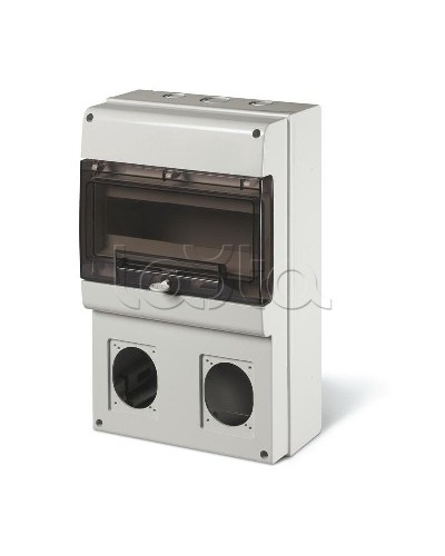 Корпус на 12 модулей и 2 поста с основанием 70х87 мм. Тип M400 DKC DIS6723300 в Нефтеюганске Аксессуары для стоек и шкафов Pintop.ru