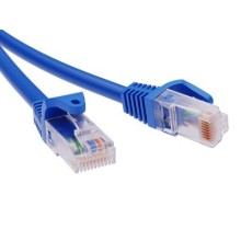 Патч-корд неэкранированный CAT6 U/UTP 4х2, LSZH, синий, 1.5м DKC RN6UU4515BL