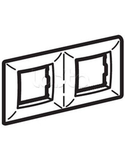 Рамка пятиместная, белый RAL 9010, 10М, BRAVA DKC (75015W) в Нефтеюганске Аксессуары для кабель-канала Pintop.ru