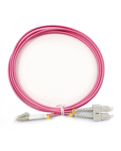 Шнур оптический duplex LC-SC 50/125 mm OM4 2м LSZH Cabeus FOP-50-OM4-LC-SC-2m в Нефтеюганске Патч-корды оптические Pintop.ru