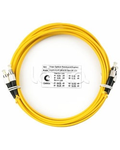 Шнур оптический SM 9/125 duplex LC/LC (10 м) Cabeus FOP(D)-9-LC-LC-10M в Нефтеюганске Патч-корды оптические Pintop.ru