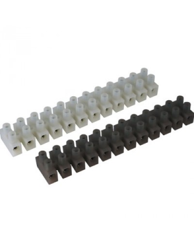 Клемник полипропилен черный, 12р,450V, 24A, 2.5мм.кв DKC 43112PL/R в Нефтеюганске Клеммные колодки Pintop.ru