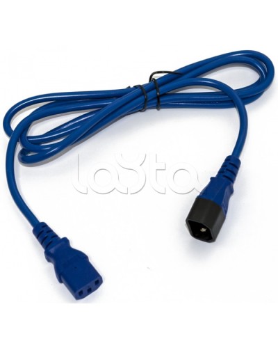 Кабель питания монитор-компьютер Hyperline PWC-IEC13-IEC14-3.0-BL в Нефтеюганске Патч-корды и пигтейлы Pintop.ru