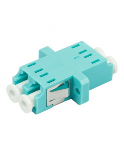 Адаптер оптический проходной LC-LC, OM3, дуплекс (duplex), бирюзовый Datarex DR-541123 в Нефтеюганске Коммутационные изделия Pintop.ru