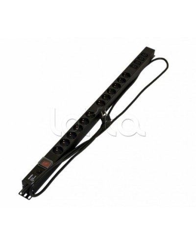 Блок розеток Hyperline SHE-12SH-4IEC-SF-2.5EU в Нефтеюганске Блоки розеток Pintop.ru