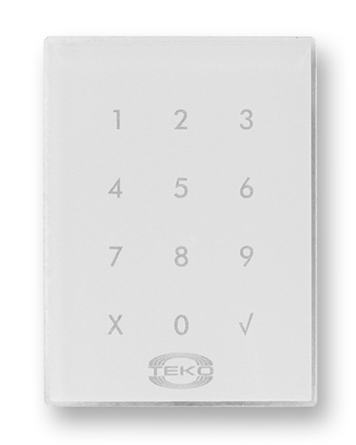Клавиатура сенсорная Теко Астра-КТМ-С (белая) в Нефтеюганске Радиоканальные системы безопасности Теко Pintop.ru