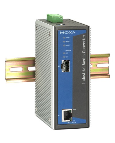 Медиаконвертер Gigabit Ethernet 10/100/1000BaseTX в 1000BaseSX/LX/LHX/ZX Moxa IMC-101G в Нефтеюганске Дополнительное оборудование для ОПС Pintop.ru
