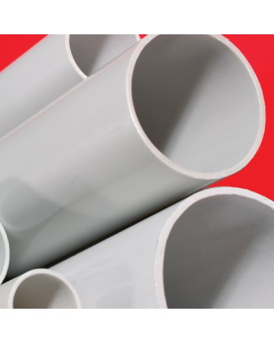 Труба ПВХ жёсткая гладкая д.16мм, тяжёлая, 2м, цвет серый DKC 62516 в Нефтеюганске Гладкая труба Pintop.ru