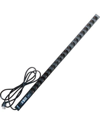 Блок розеток вертикальный 20xSchuko, 250V, 16A, шнур 3 метра, вилка Schuko TWT TWT-PDV-20GS-GP в Нефтеюганске Блоки розеток Pintop.ru