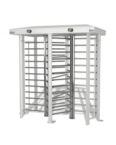 Турникет моторизованный сдвоенный полноростовой гибрид Oxgard Praktika Т-10-GM Doublе Pass (ВЗР 2332-05) в Нефтеюганске Турникеты Pintop.ru