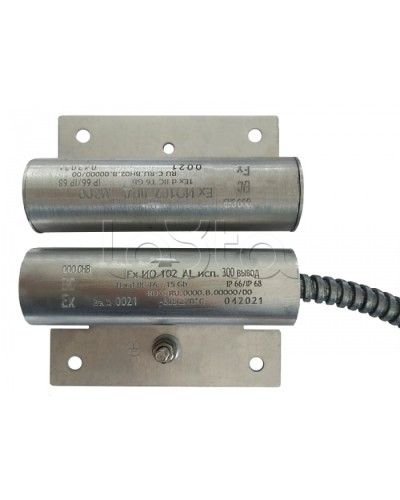 Извещатель охранный точечный магнитоконтактный взрывозащищённый Магнито-контакт Ех ИО102 Al исп.300 вывод с магнитом М-100 1Ex d IIC T6 Gb (кабель 3х0,75) в Нефтеюганске Извещатели охранные (Ex) Pintop.ru
