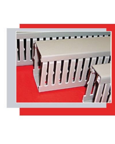 Короб перфорированный 80х60 мм (серый) Экопласт СР-Е64 в Нефтеюганске Кабель-канал Pintop.ru