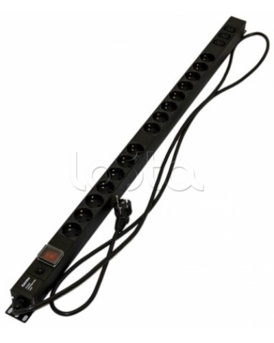 Блок розеток Hyperline SHE-15SH-3IEC-SF-2.5EU в Нефтеюганске Блоки розеток Pintop.ru