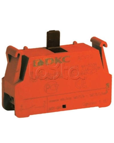 Блок контактный с клеммным безвинтовым зажимом, нормально-открытый DKC ACV10 в Нефтеюганске Клеммные колодки Pintop.ru