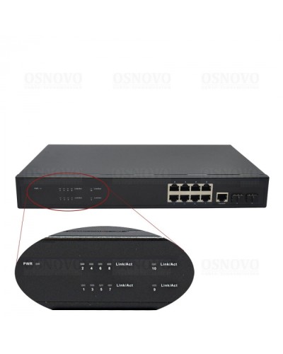 Коммутатор 10-портовый OSNOVO SW-70802/L2 в Нефтеюганске Коммутаторы Pintop.ru