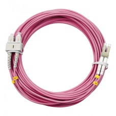 Шнур оптический duplex LC-SC 50/125 mm OM4 10м LSZH Cabeus FOP-50-OM4-LC-SC-10m