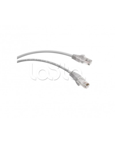 Патч-корд UTP, категория 5e, 0.5 м, LSZH, неэкранированный, серый Cabeus PC-UTP-RJ45-Cat.5e-0.5m-LSZH в Нефтеюганске Патчкорды (медные) Pintop.ru