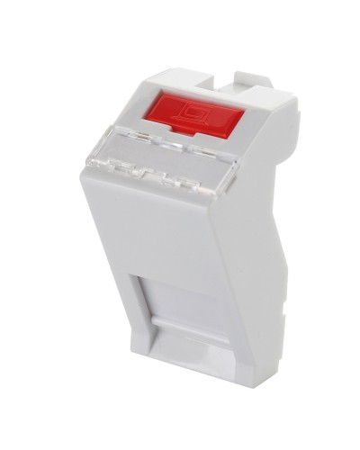 Адаптер 45 × 22,5 мм для 1 модуля Keystone, наклонный, белый Eurolan (16B-45-05WT) в Нефтеюганске Модули Keystone Pintop.ru