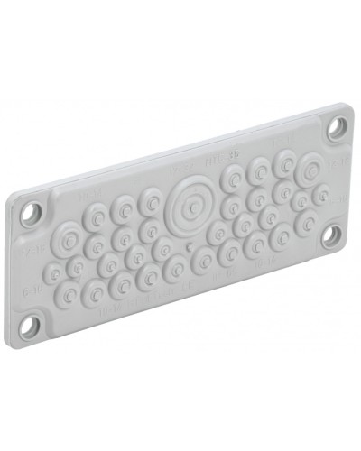 TITAN Ввод кабельный мембр. 35 отв. d=7-32мм IP65 серый IEK (TI-00D-MC-035-65) в Нефтеюганске Аксессуары для стоек и шкафов Pintop.ru