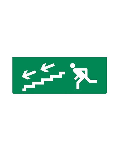 Рубеж ОПОП 1-R3БЕГУЩИЙ ЧЕЛОВЕК+лестница вниз влево в Нефтеюганске Оповещатели АСПС РУБЕЖ Pintop.ru