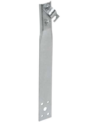 Держатель проводника круглого 6-10мм винтовой прямой h=80мм оцинкованная сталь IEK (ZDP86-11-1-16-80) в Нефтеюганске Крепеж Pintop.ru