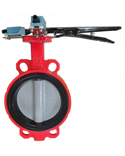 Затвор дисковый межфланцевый Зт100/1.6-УФ.УХЛ4-Аква-Гефест с рукояткой в Нефтеюганске Затворы дисковые Pintop.ru