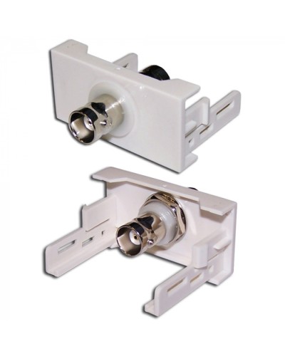 Вставка Mosaic 22.5x45 с BNC-адаптером BC-009, белая LANMASTER (LAN-WA-LP-BNC-WH) в Нефтеюганске Коннекторы и разъемы Pintop.ru