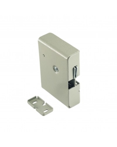 Замок электромеханический с толкателем и датчиком положения двери Promix-SM308.10.1 (серебро) в Нефтеюганске Электромеханические замки Pintop.ru