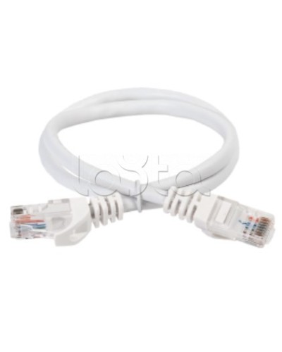 Коммутационный шнур (патч-корд) кат.5E UTP 0,5м белый ITK (PC08-C5EU-05M) в Нефтеюганске Патч-корды и пигтейлы Pintop.ru