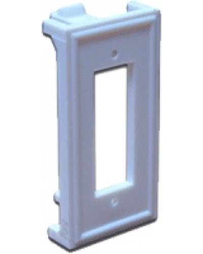 Вставка 22.5х45 для ВО адаптера SC дуплексный, белая LANMASTER LAN-SIP-2SC-WH в Нефтеюганске Аксессуары для кабель-канала Pintop.ru