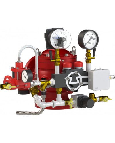 Узел управления спринклерный водозаполненный Спецавтоматика УУ-С100/1,6В-ВФ.О4-01 Прямоточный-100 (с камерой задержки) в Нефтеюганске Устройства пуска водяного пожаротушения Pintop.ru