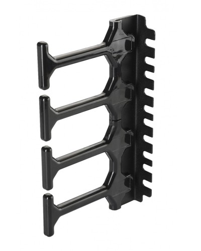 Вертикальный организатор Zero-U, 4U, с пластиковыми пальцами (2 шт) Eurolan (60A-18-04-16-09BL) в Нефтеюганске Кабельные органайзеры Pintop.ru