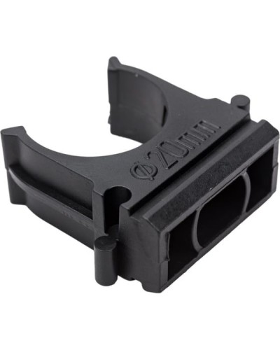 Крепеж-клипса для трубы ø 20 мм, черная (100 шт./уп.) Rexant (28-0120-3) в Нефтеюганске Держатели, клипсы, скобы Pintop.ru